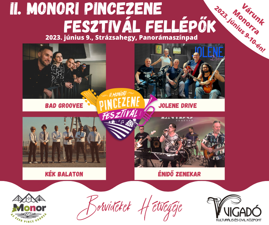 Kiválasztották a II. Monori Pincezene Fesztiválon fellépő zenekarokat
