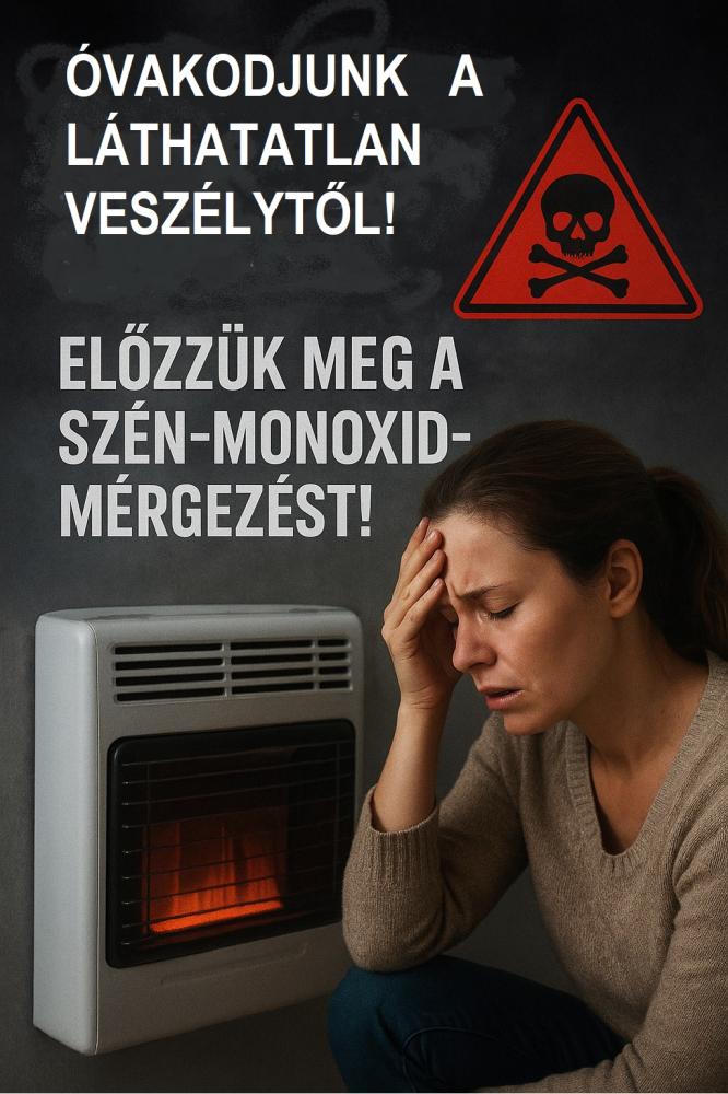 A szén-monoxid-mérgezés , valamint a kéménytűz megelőzésére hívja fel a figyelmet a Monori Katasztrófavédelmi Kirendeltség