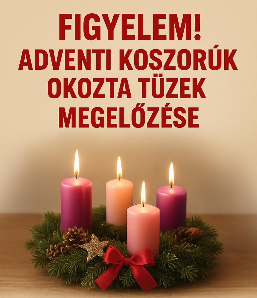 Adventi időszak: így előzhetjük meg a koszorúk okozta tüzeket