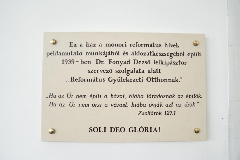 Méltó emléktábla került kihelyezésre