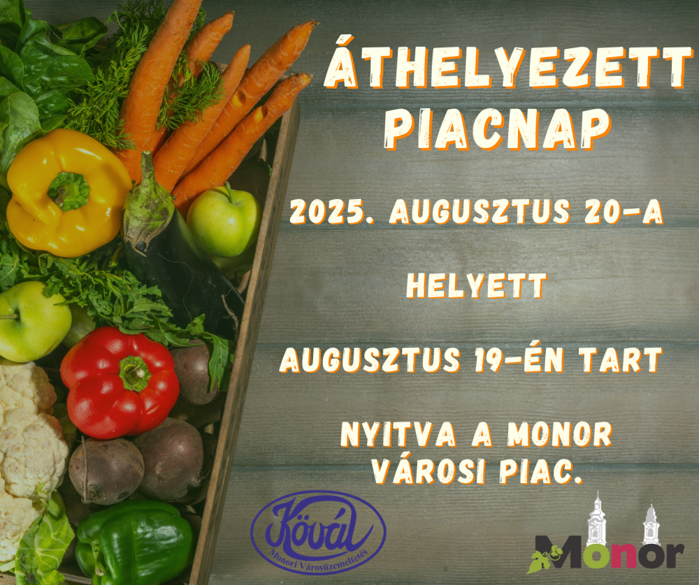 Áthelyezett piacnap
