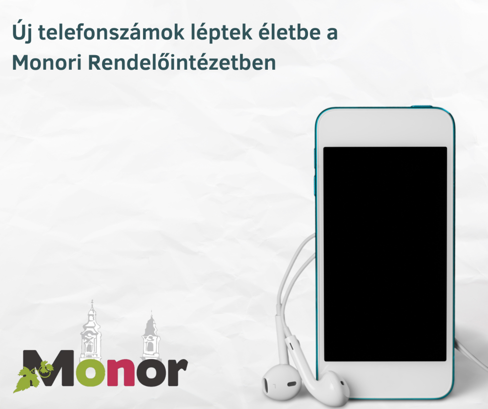 Új telefonszámok léptek életbe a Monori Rendelőintézetben