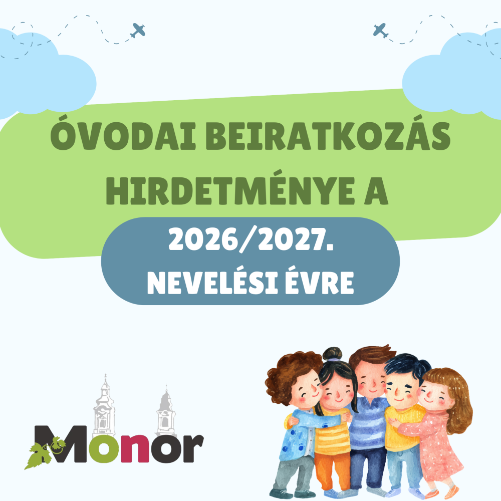 Óvodai beiratkozás hirdetménye a 2026/2027. nevelési évre