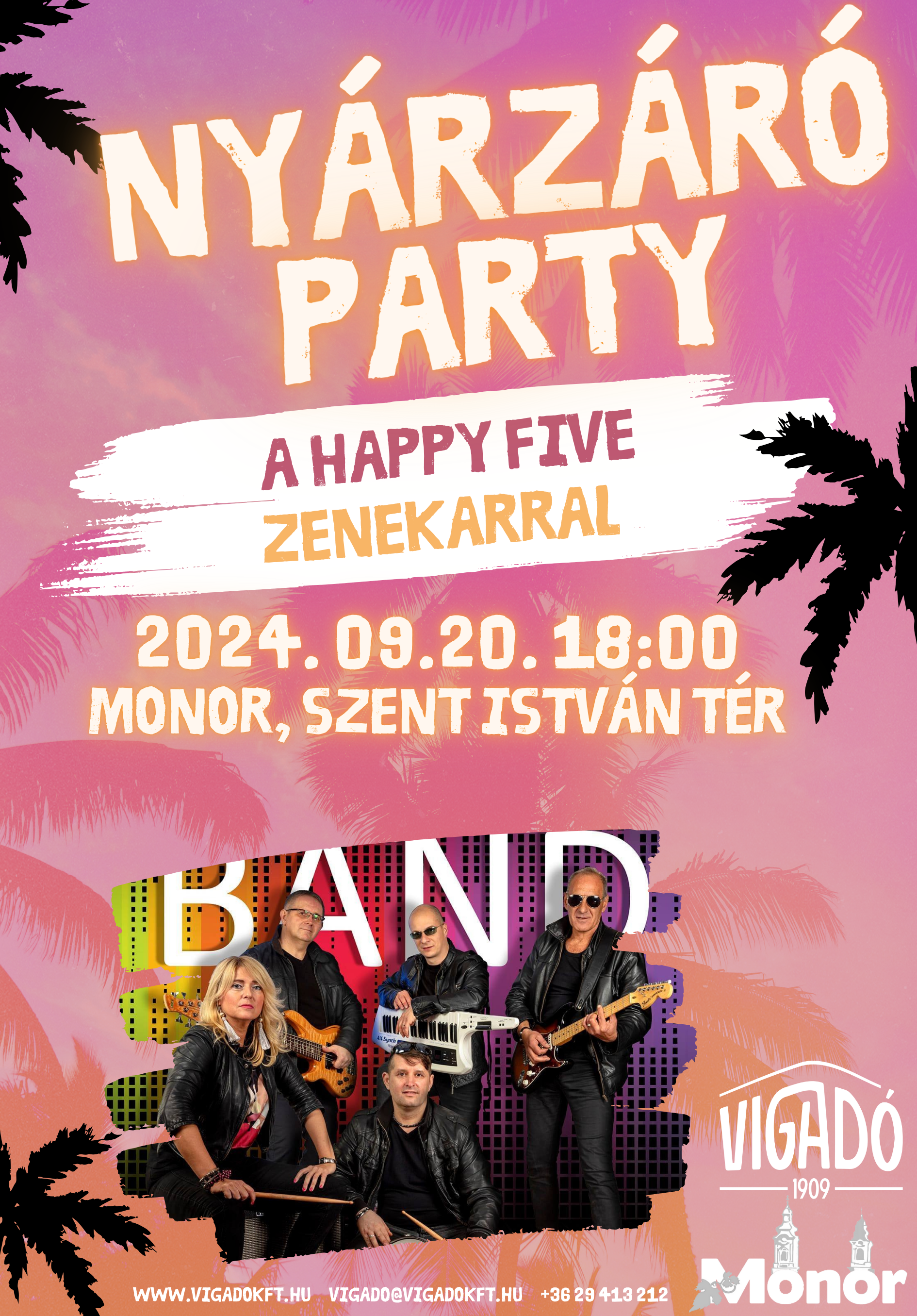 Zárjuk együtt a nyarat a Happy Five zenekarral